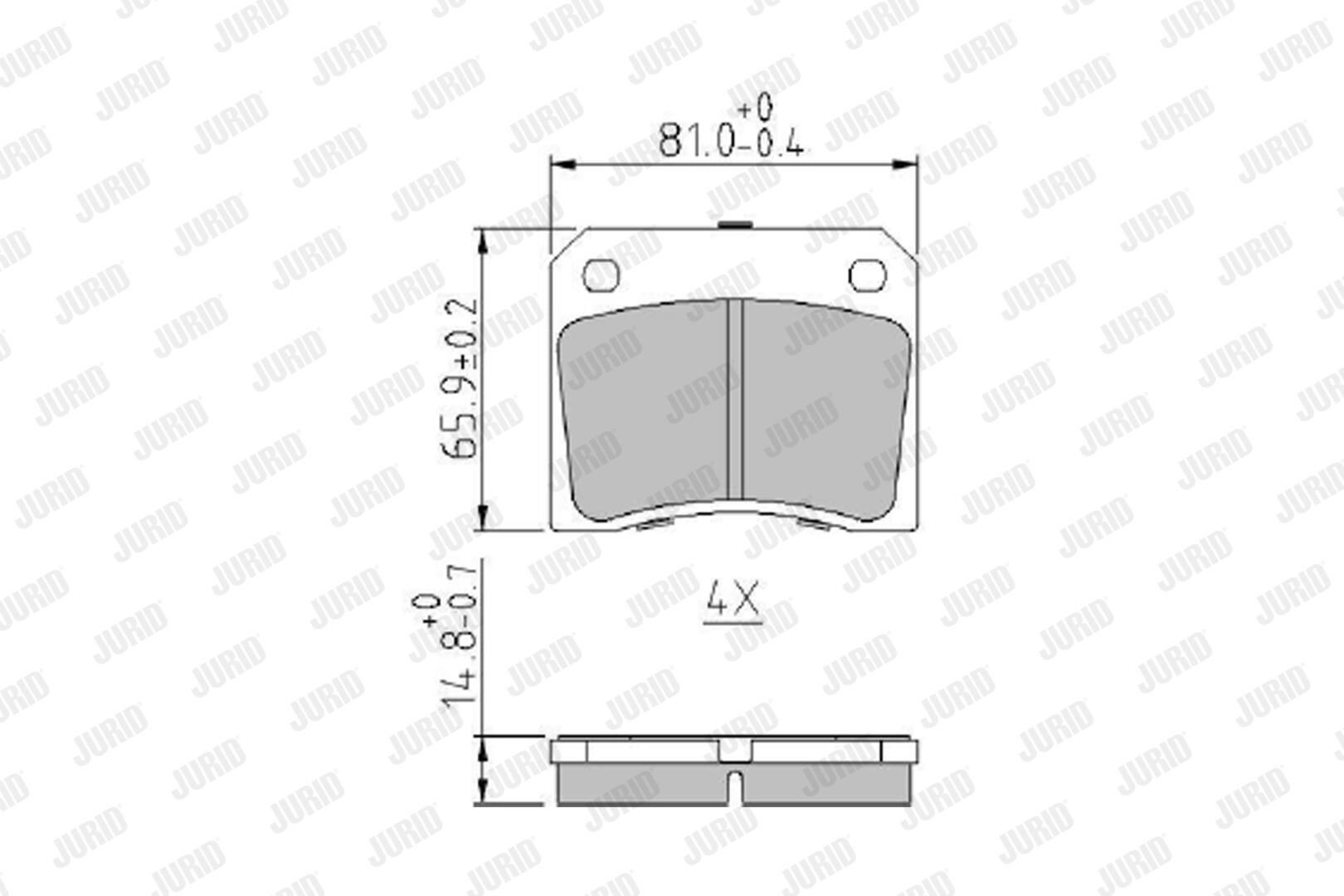 Купити 424515 Peugeot/Citroen Задні колодки