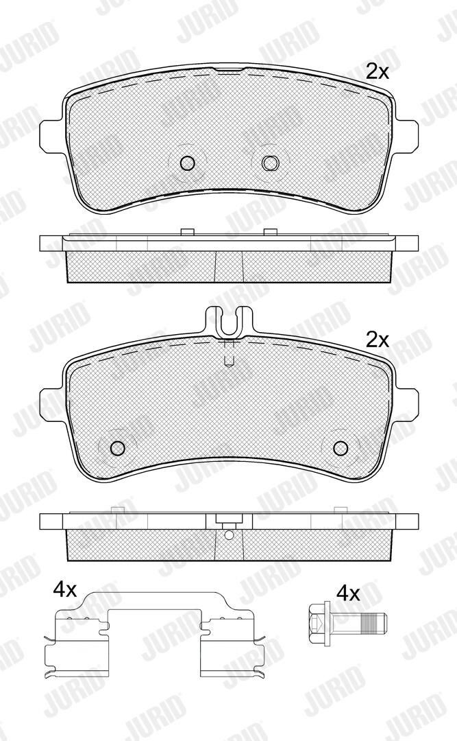 Купити 4203502 Mercedes Задні колодки