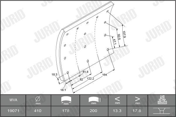 Колодки гальмові задні, барабанні 270976 Volvo