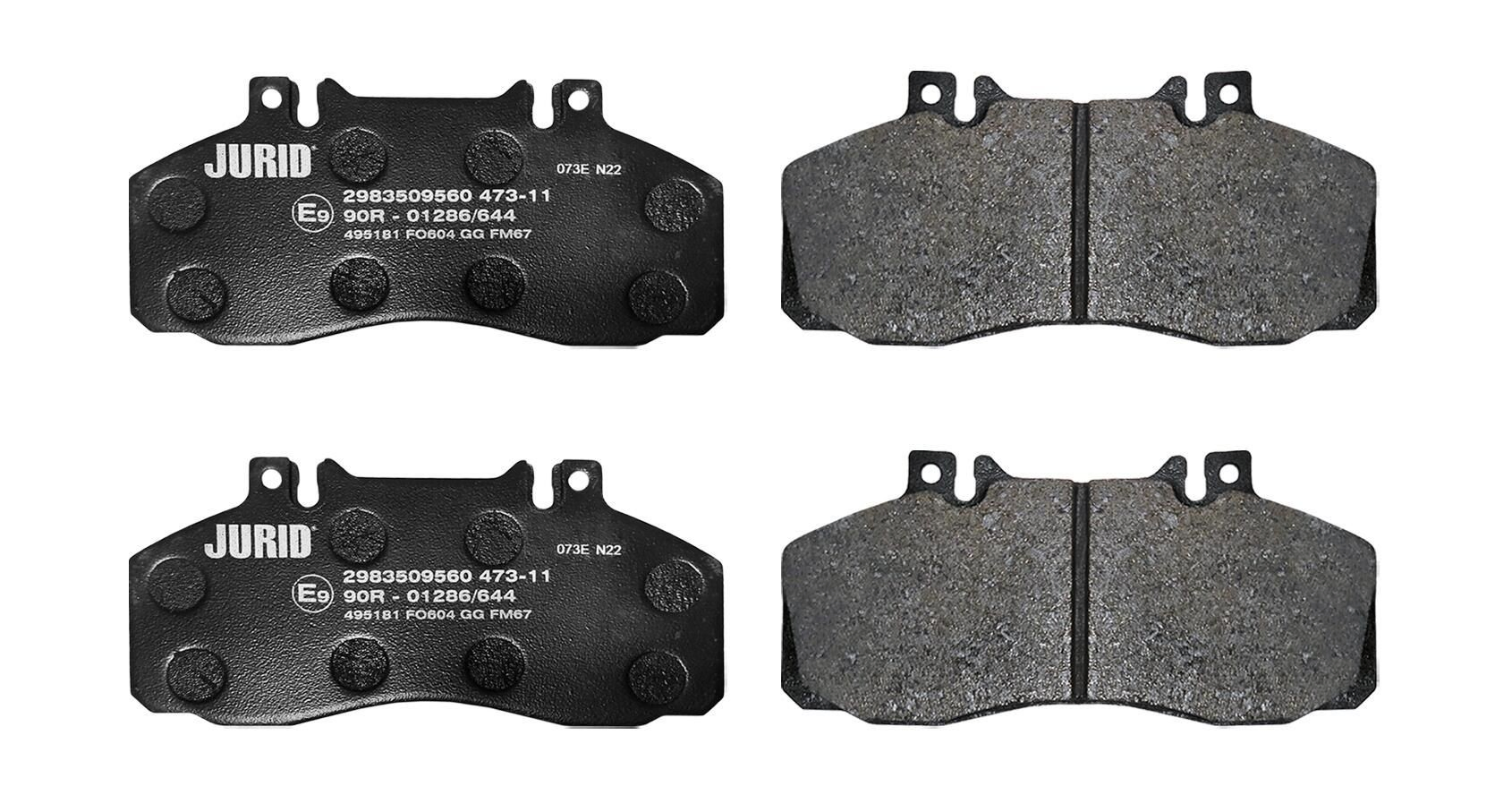 Задні гальмівні колодки Jurid/Bendix 2983509560 ціна, від 31.14 USD