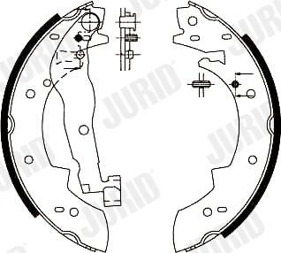 Колодки гальмові задні, барабанні Jurid/Bendix 362248J ціна, від 18.10 USD