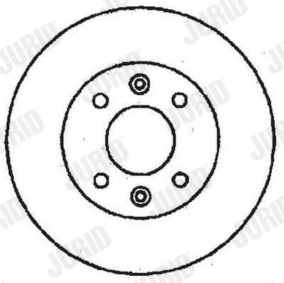 Диск переднього гальма Jurid/Bendix 561235JC ціна, від 19.42 USD