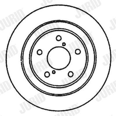 Диск переднього гальма Jurid/Bendix 561667JC ціна, від 39.78 USD