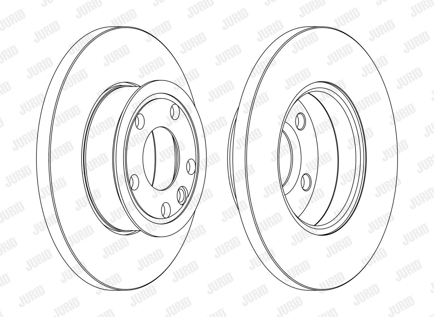 Диск переднього гальма Jurid/Bendix 561857JC ціна, від 39.37 USD
