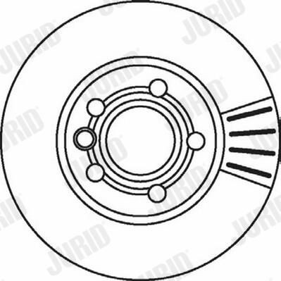 Диск переднього гальма Jurid/Bendix 562043JC ціна, від 44.24 USD