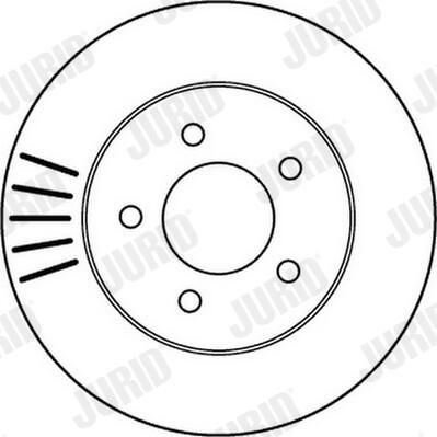 Диск переднього гальма Jurid/Bendix 562137JC ціна, від 37.62 USD