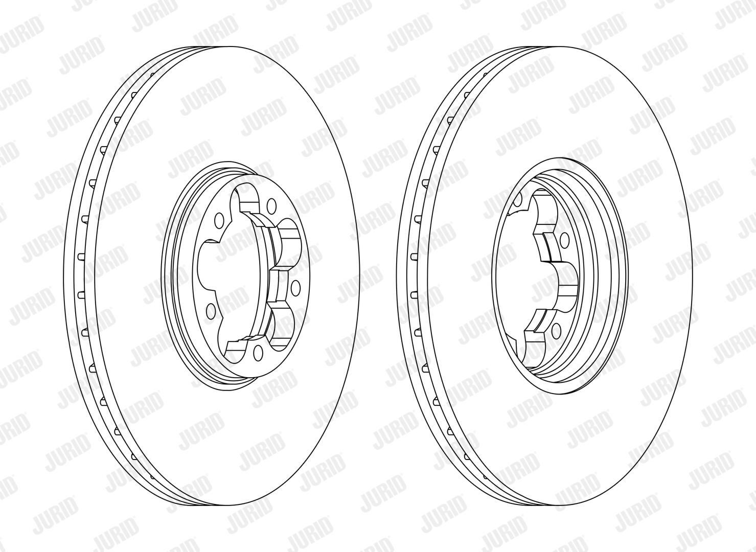 Диск переднього гальма Jurid/Bendix 562140JC ціна, від 43.25 USD
