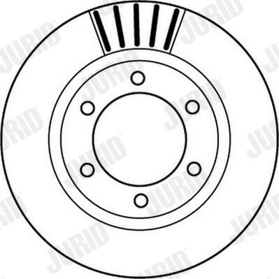 Диск переднього гальма Jurid/Bendix 562168JC ціна, від 44.06 USD