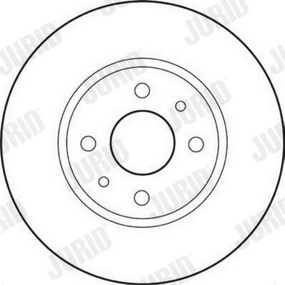 Диск гальмівний передній Jurid/Bendix 562178JC