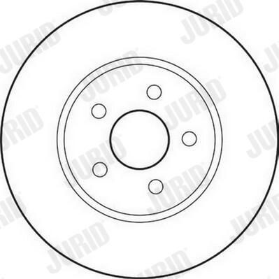 Диск переднього гальма Jurid/Bendix 562180JC ціна, від 40.69 USD