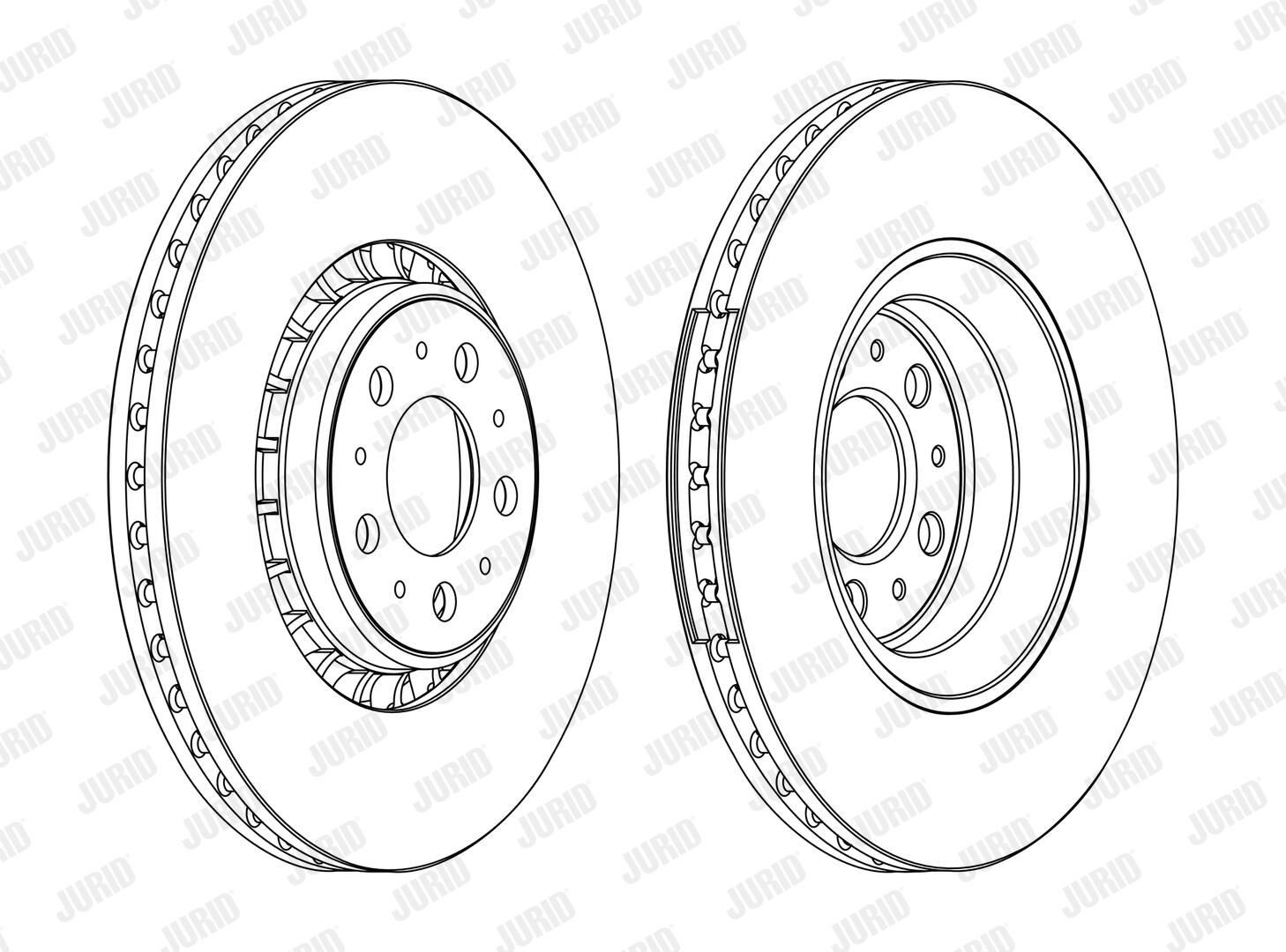Диск переднього гальма Jurid/Bendix 562217JC1 ціна, від 69.70 USD