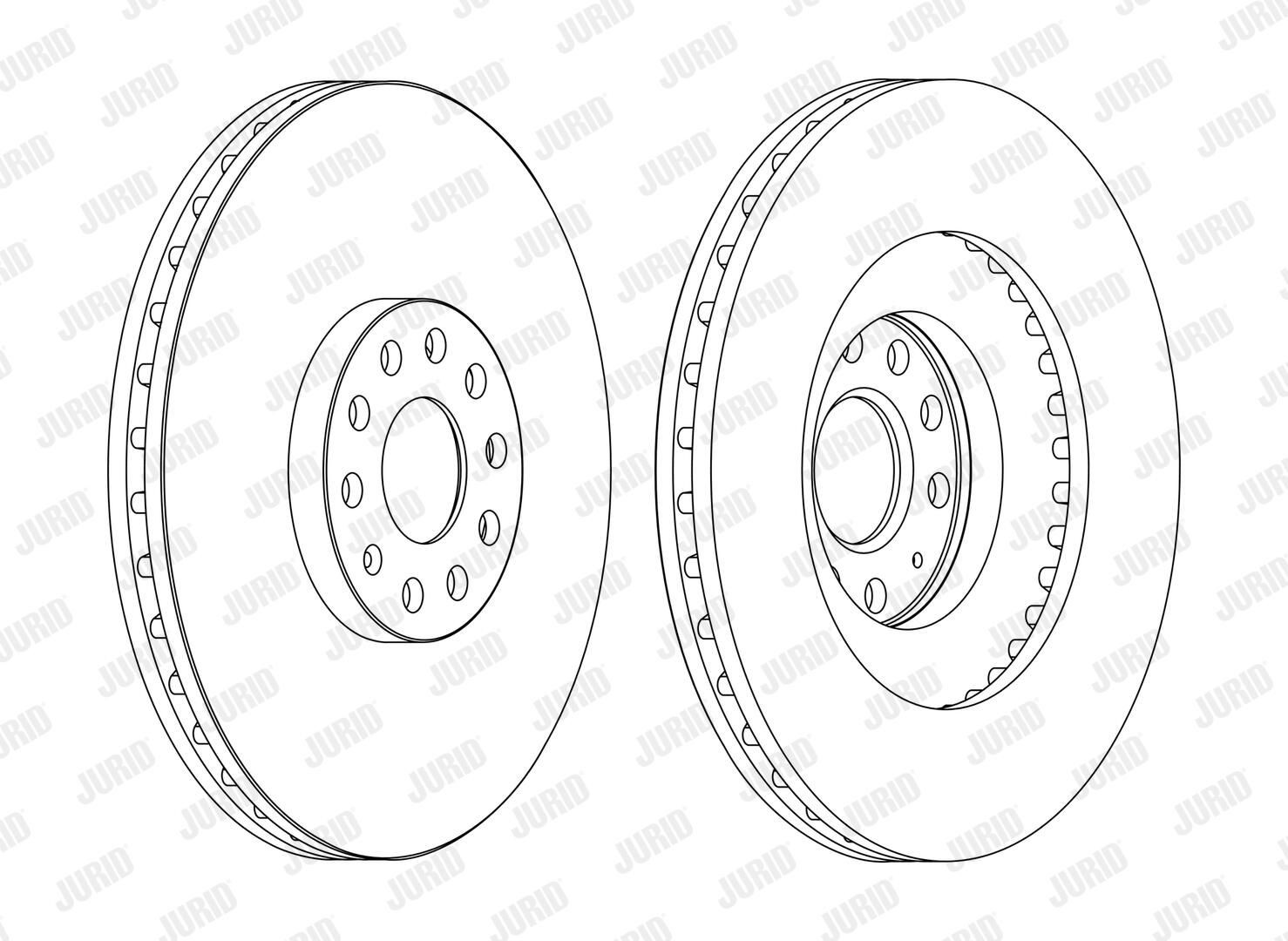 Диск переднього гальма Jurid/Bendix 562239JC1 ціна, від 77.85 USD