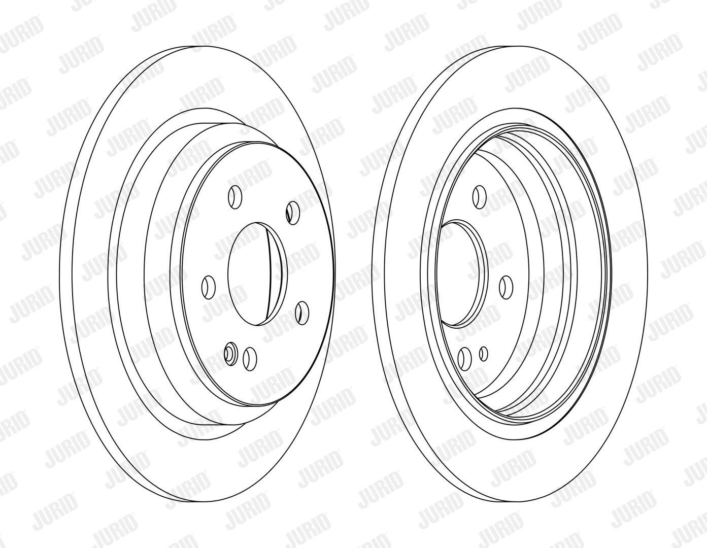 Задні дискові гальма Jurid/Bendix 562263JC ціна, від 32.17 USD