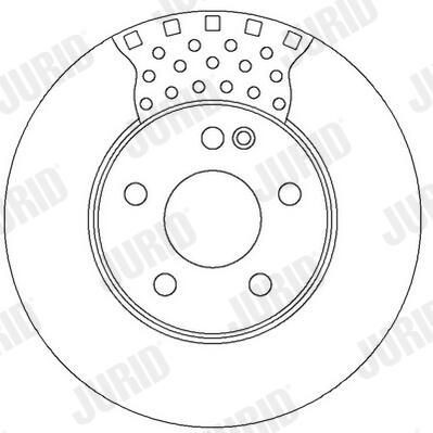 Диск переднього гальма Jurid/Bendix 562314JC ціна, від 42.74 USD