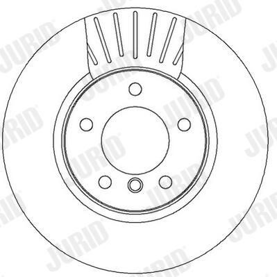 Диск переднього гальма Jurid/Bendix 562320JC ціна, від 60.49 USD