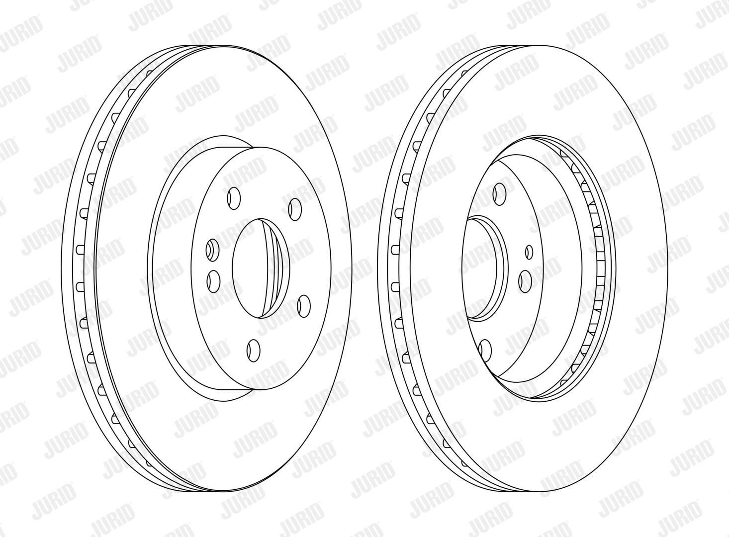 Диск переднього гальма Jurid/Bendix 562392JC1 ціна, від 45.79 USD