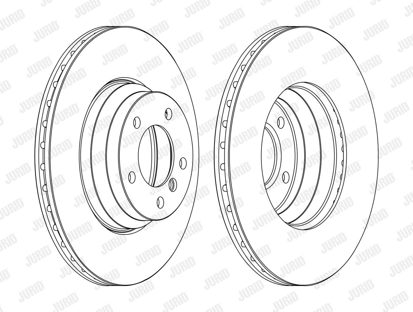 Диск переднього гальма Jurid/Bendix 562395JC1 ціна, від 68.09 USD