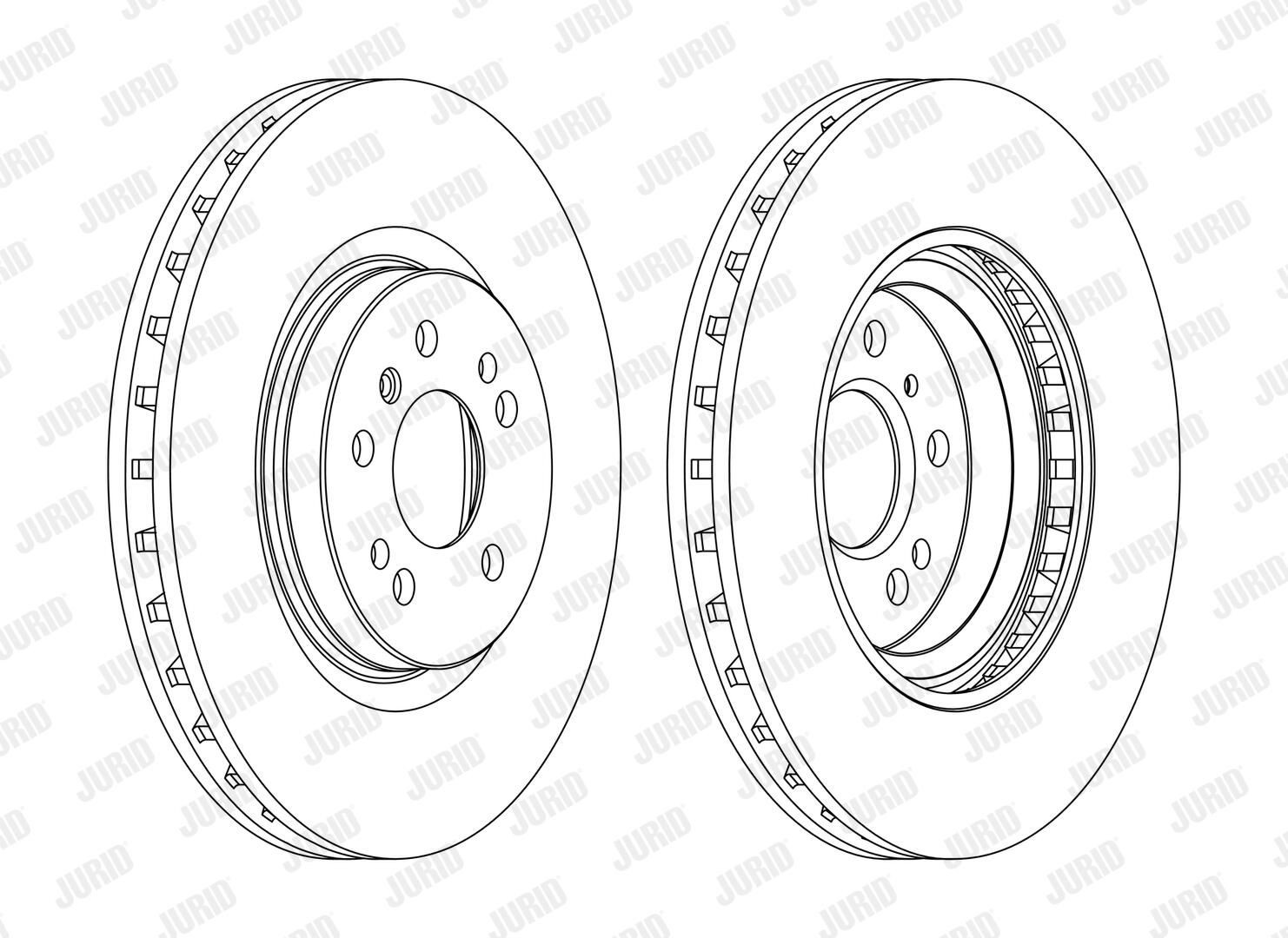 Диск переднього гальма Jurid/Bendix 562403JC1 ціна, від 82.95 USD