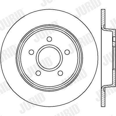 Задні дискові гальма Jurid/Bendix 562411JC ціна, від 29.68 USD