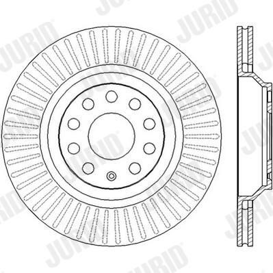 Задні дискові гальма Jurid/Bendix 562432JC ціна, від 57.65 USD