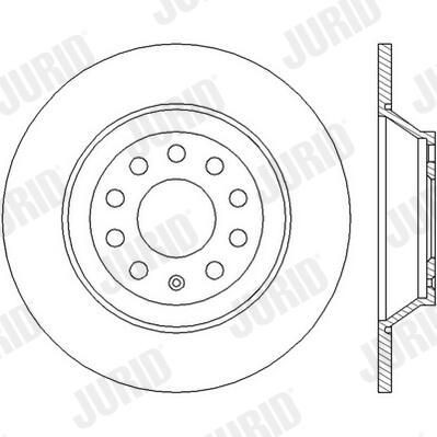 Задні дискові гальма Jurid/Bendix 562438JC ціна, від 40.60 USD