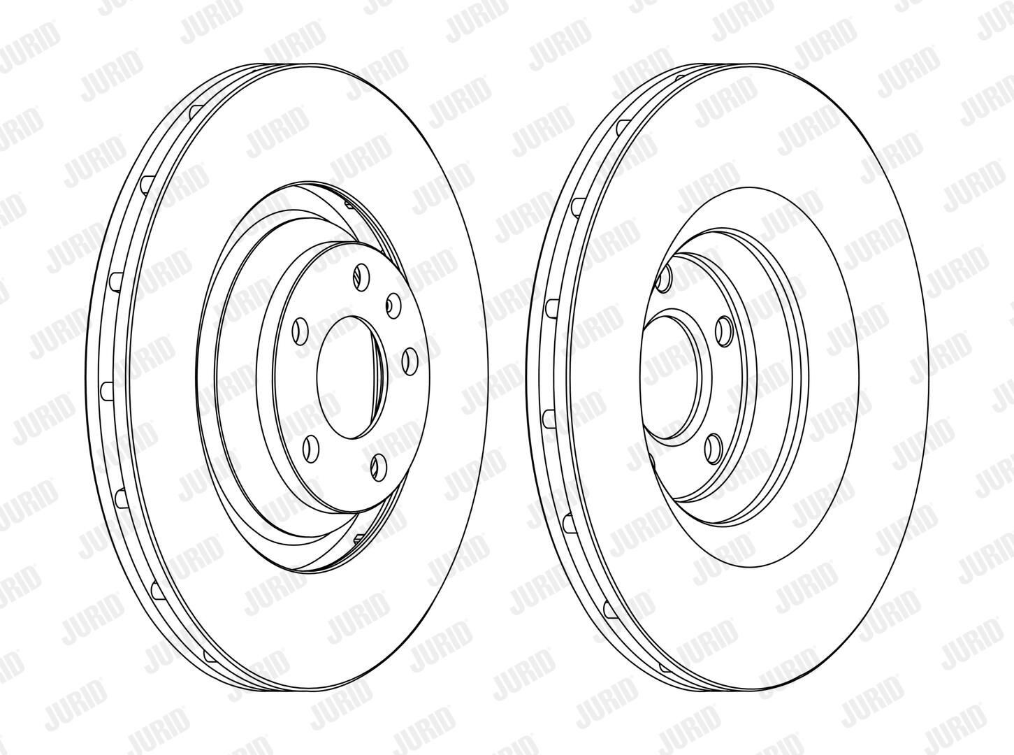Диск переднього гальма Jurid/Bendix 562506JC1 ціна, від 75.55 USD