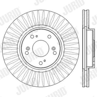 Диск переднього гальма Jurid/Bendix 562546JC ціна, від 52.04 USD