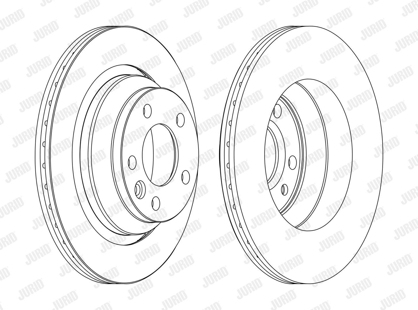Задні дискові гальма Jurid/Bendix 562603JC ціна, від 54.96 USD