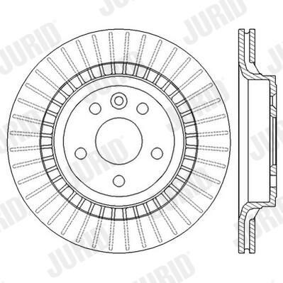 Задні дискові гальма Jurid/Bendix 562605JC ціна, від 56.13 USD