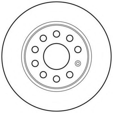 Диск гальмівний задній Jurid/Bendix 562614JC