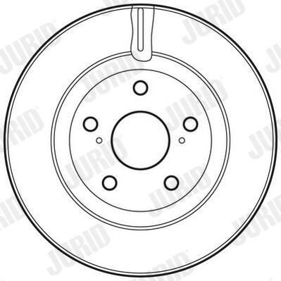 Диск переднього гальма Jurid/Bendix 562621JC ціна, від 49.70 USD