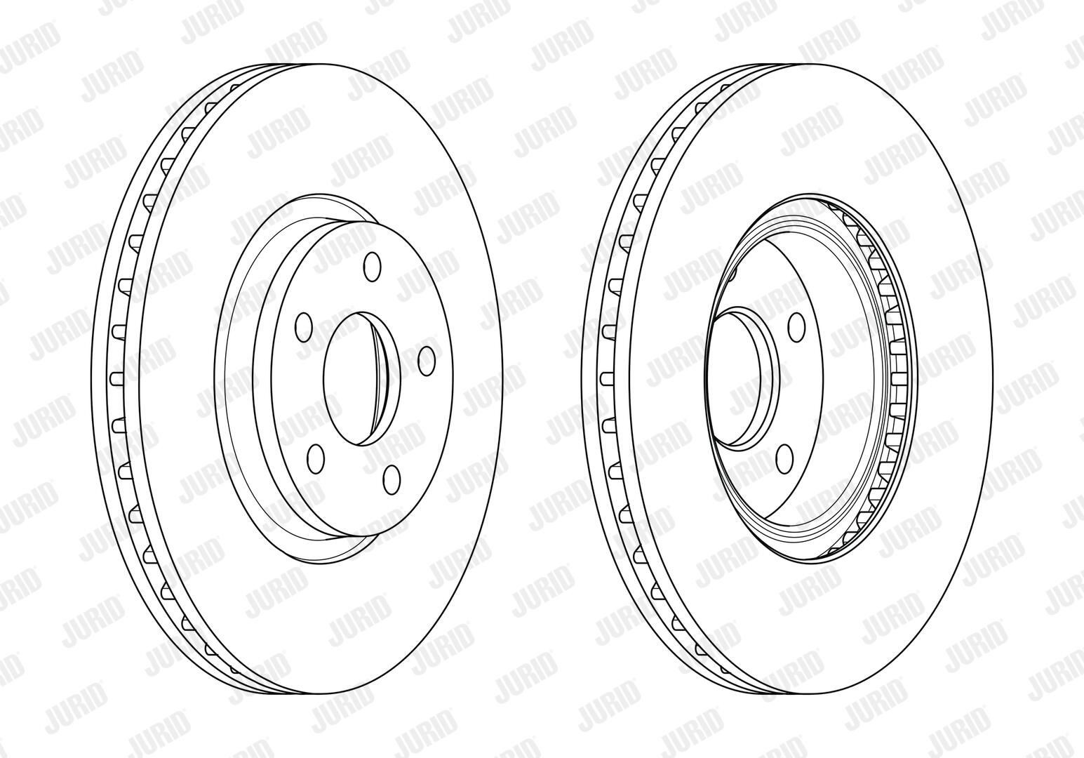 Диск переднього гальма Jurid/Bendix 562624JC1 ціна, від 48.85 USD
