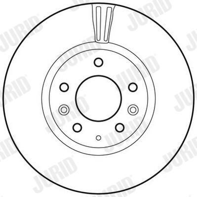 Диск переднього гальма Jurid/Bendix 562633JC ціна, від 60.43 USD