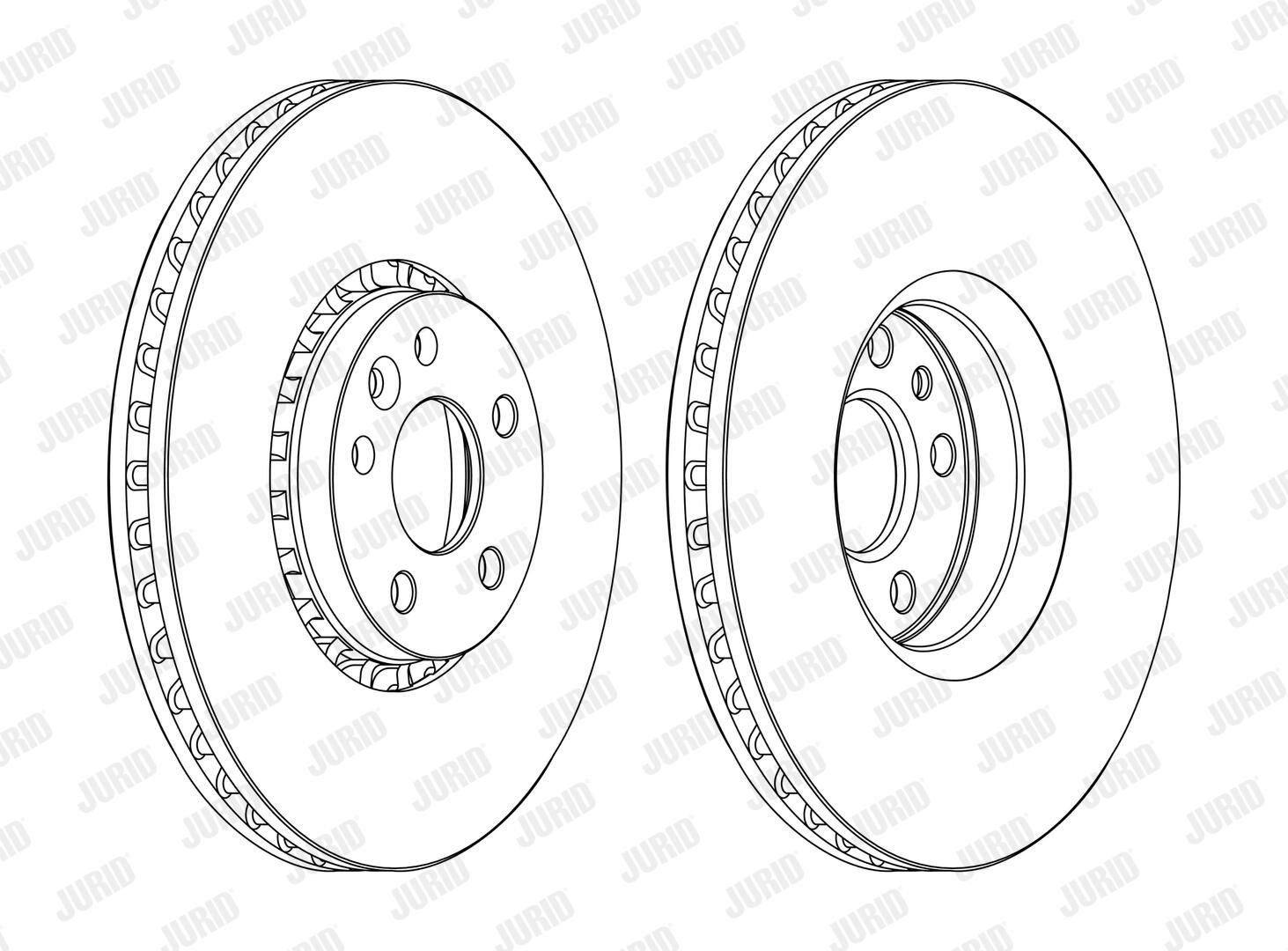 Диск переднього гальма Jurid/Bendix 562672JC1 ціна, від 95.20 USD