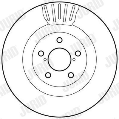 Диск переднього гальма Jurid/Bendix 562677JC ціна, від 49.40 USD