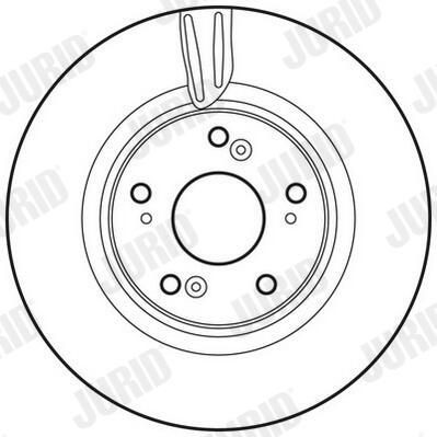 Диск переднього гальма Jurid/Bendix 562725JC ціна, від 57.01 USD