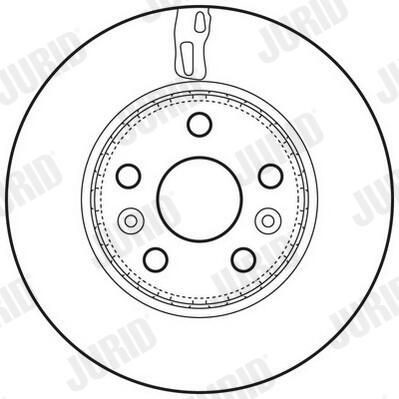 Диск переднього гальма Jurid/Bendix 562730JC ціна, від 43.70 USD