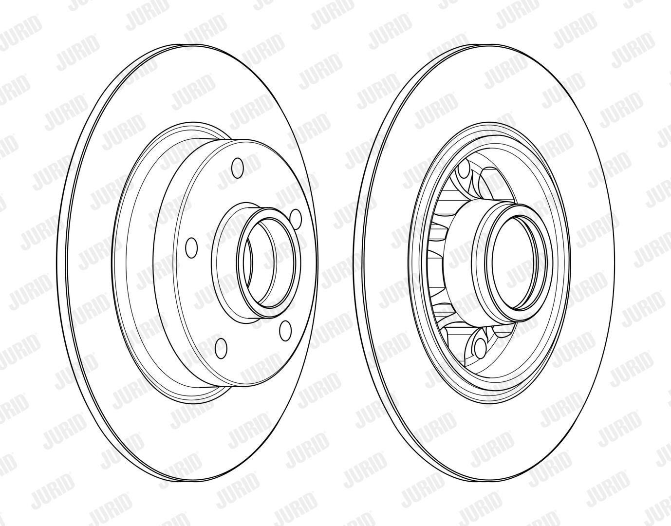 Задні дискові гальма Jurid/Bendix 562732J1 ціна, від 81.69 USD