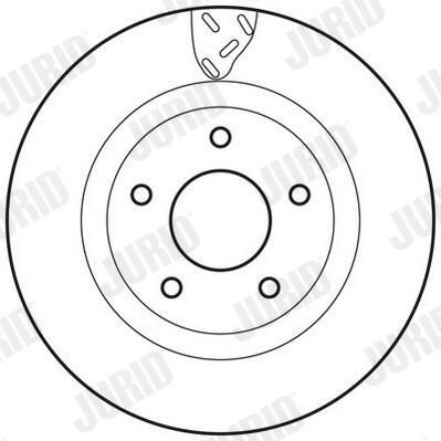 Диск переднього гальма Jurid/Bendix 562790JC ціна, від 40.10 USD