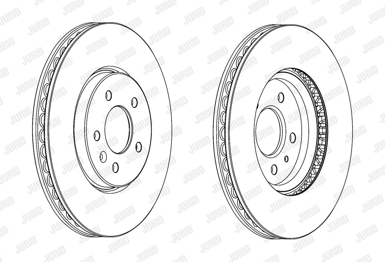 Диск переднього гальма Jurid/Bendix 562852JC1 ціна, від 59.04 USD