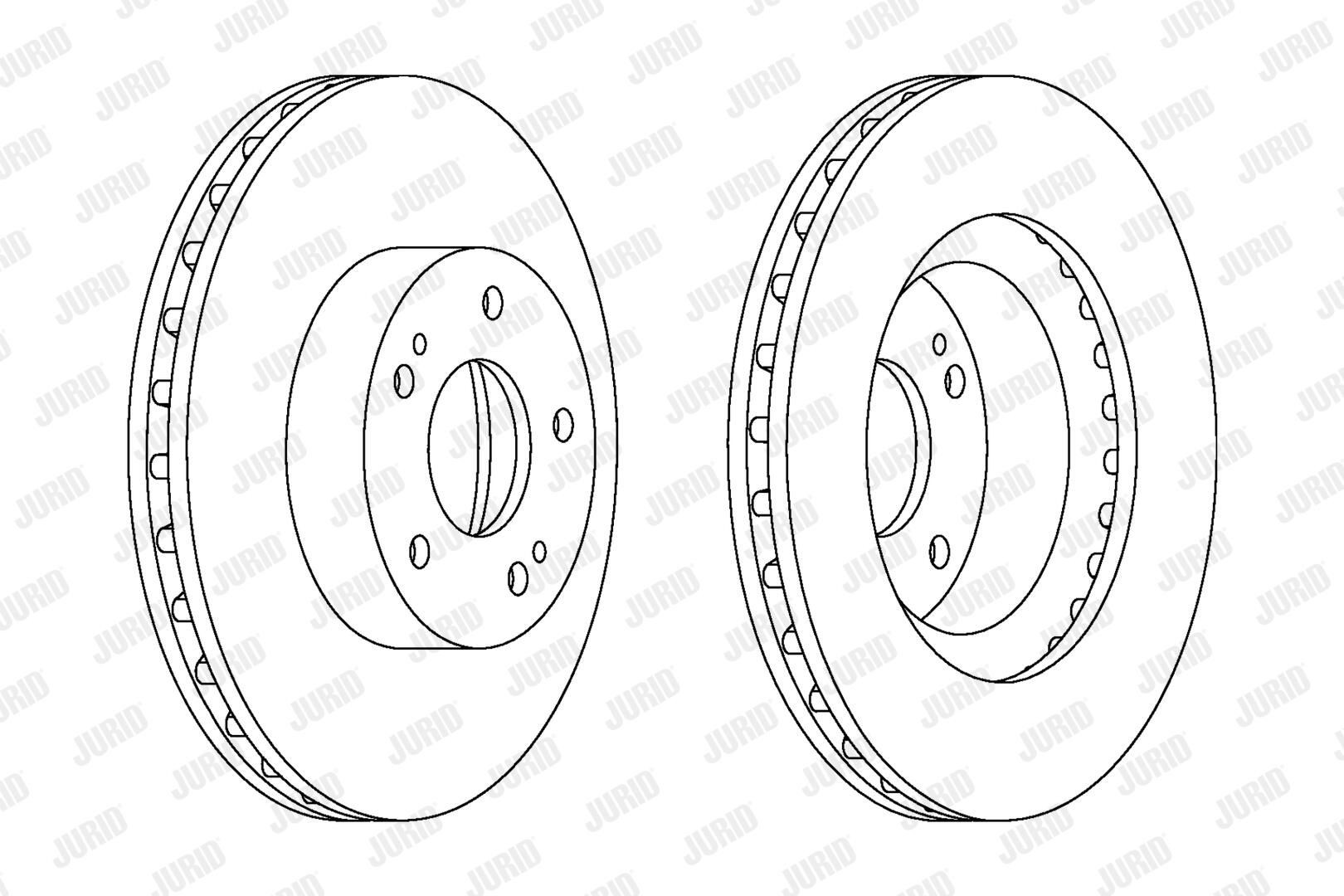 Диск переднього гальма Jurid/Bendix 562873JC ціна, від 44.56 USD