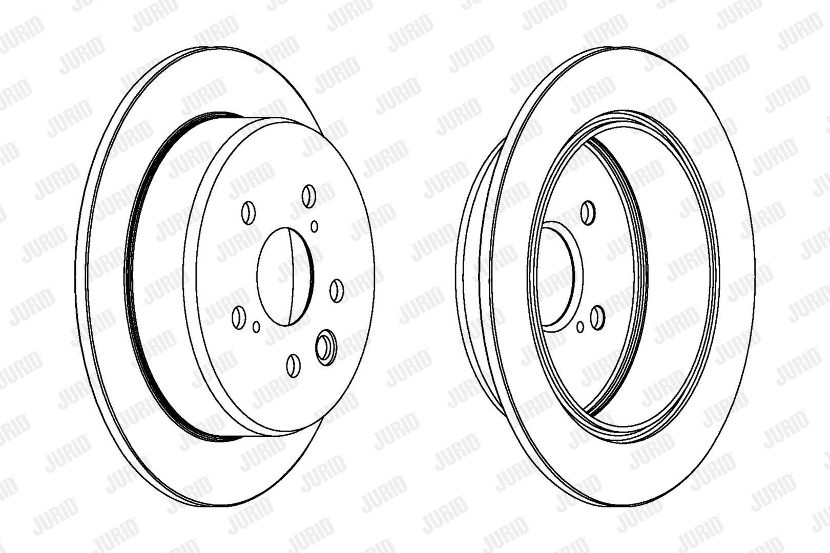 Задні дискові гальма Jurid/Bendix 562920JC ціна, від 41.63 USD