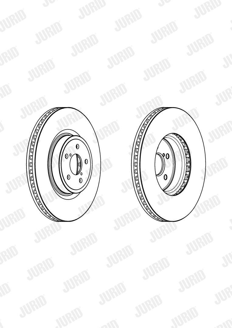Диск переднього гальма Jurid/Bendix 562945JC1 ціна, від 70.68 USD