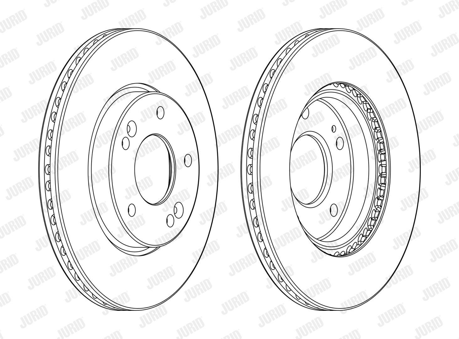 Диск переднього гальма Jurid/Bendix 562986JC ціна, від 38.09 USD