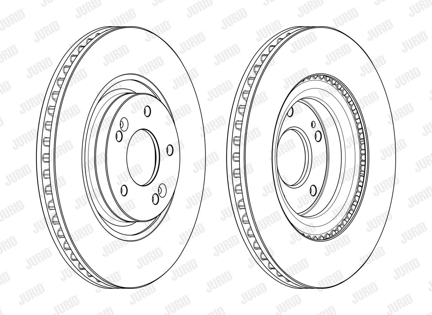 Диск переднього гальма Jurid/Bendix 562987JC ціна, від 68.29 USD