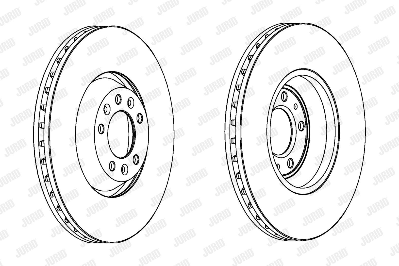 Диск переднього гальма Jurid/Bendix 563031JC1 ціна, від 60.51 USD