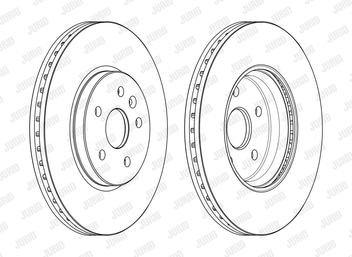 Диск переднього гальма Jurid/Bendix 563145JC ціна, від 68.53 USD