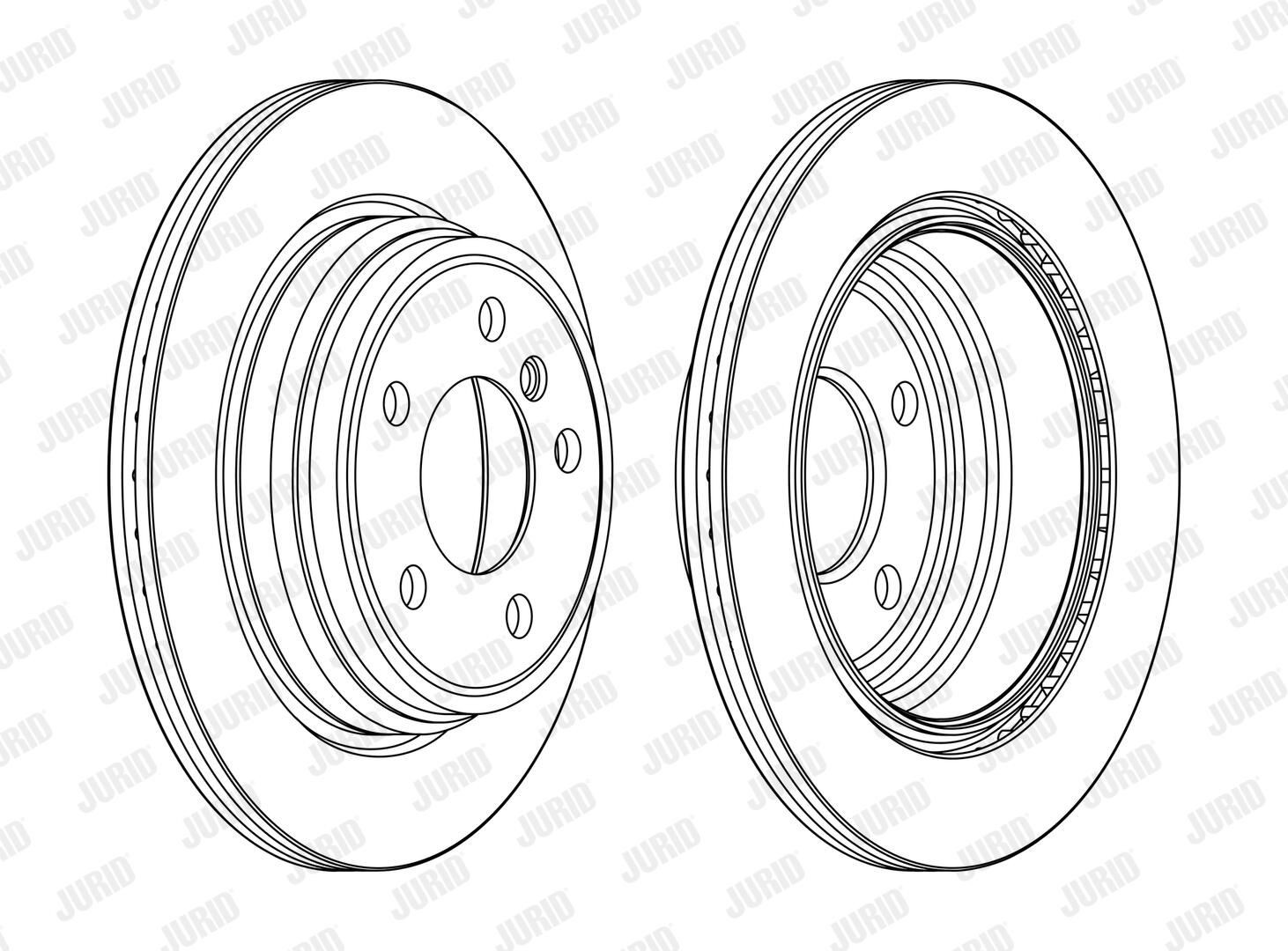 Задні дискові гальма Jurid/Bendix 563153JC ціна, від 64.59 USD