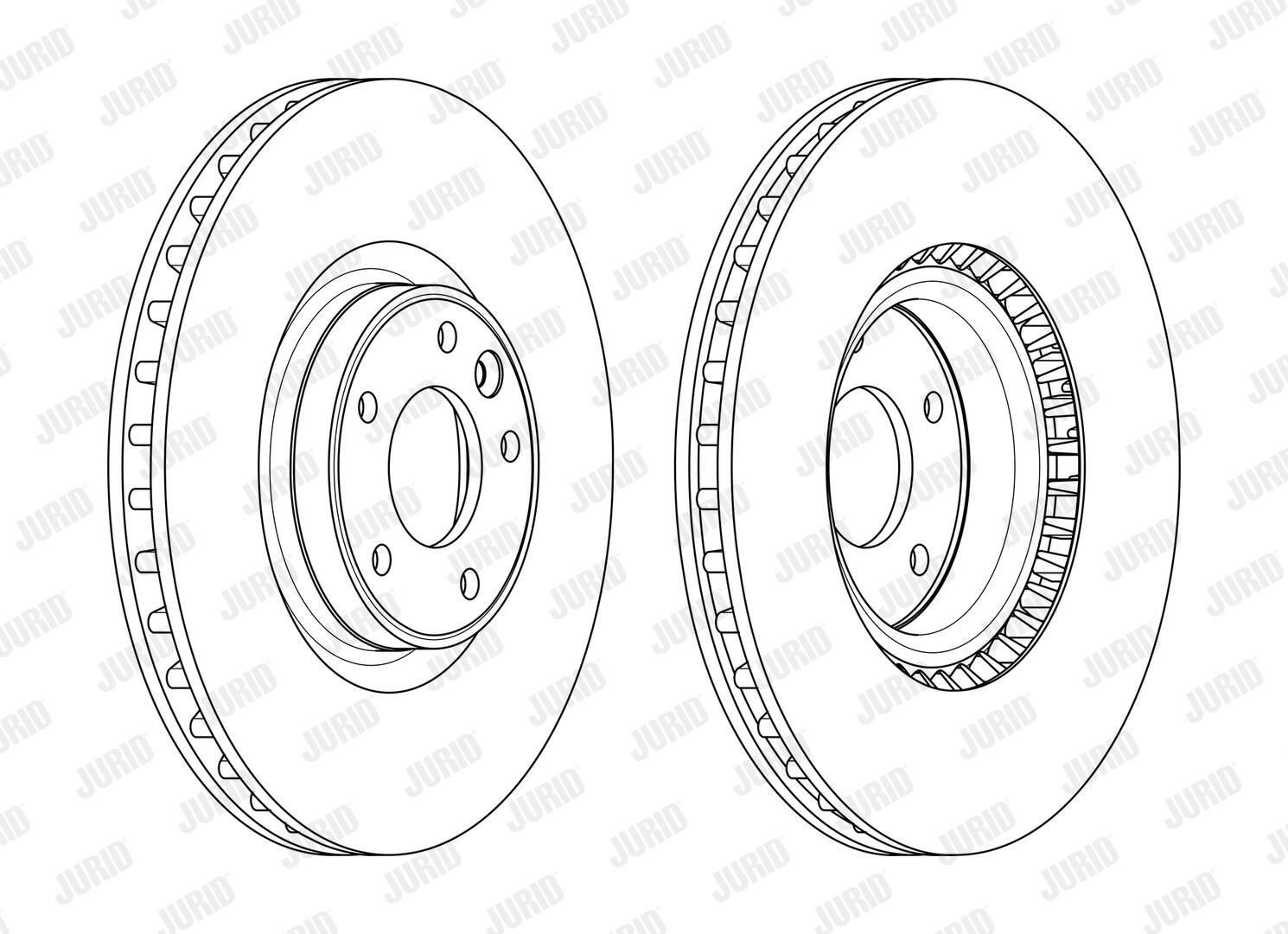 Диск переднього гальма Jurid/Bendix 563179JC1 ціна, від 106.42 USD