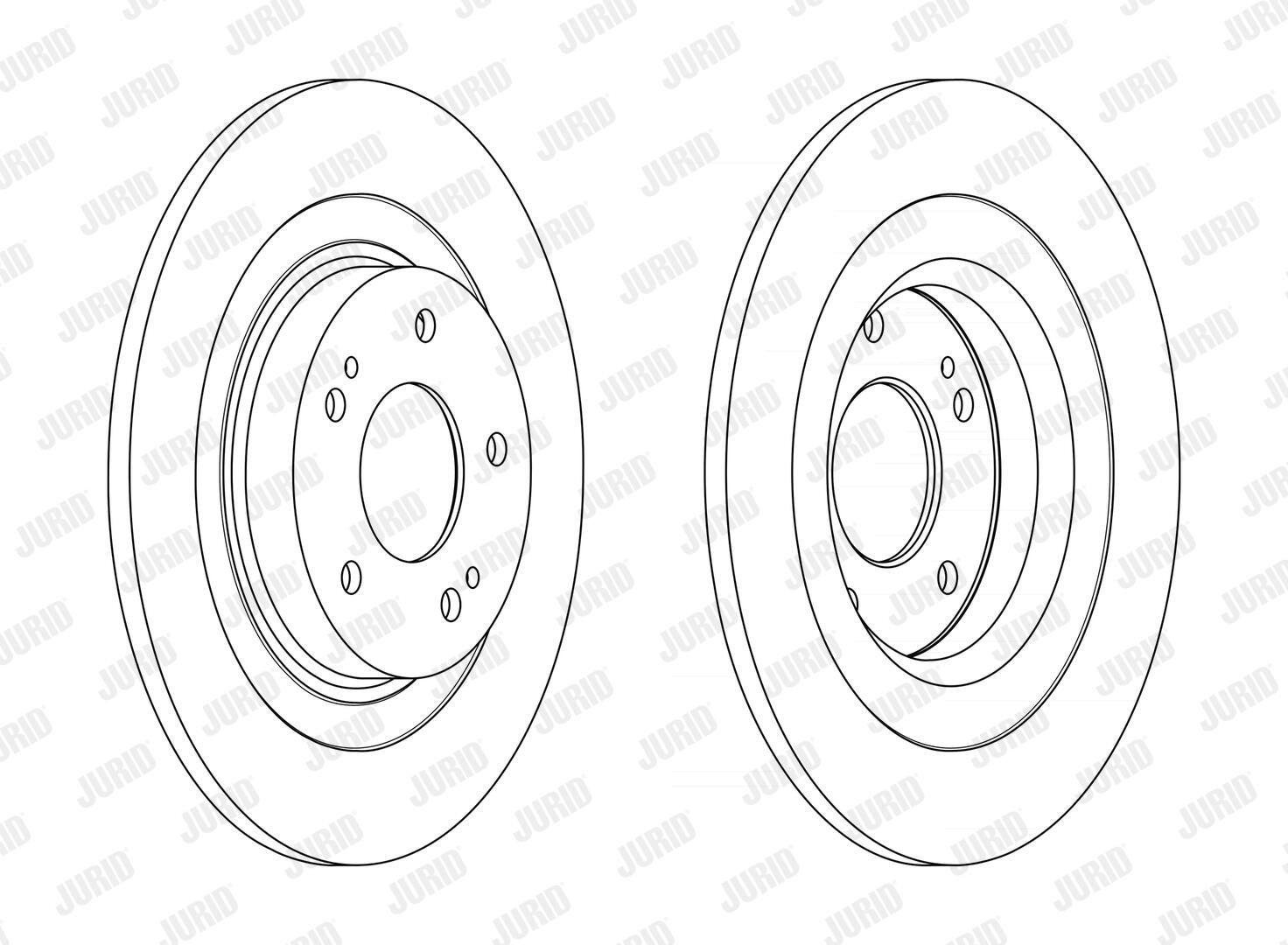 Задні дискові гальма Jurid/Bendix 563216JC ціна, від 39.62 USD